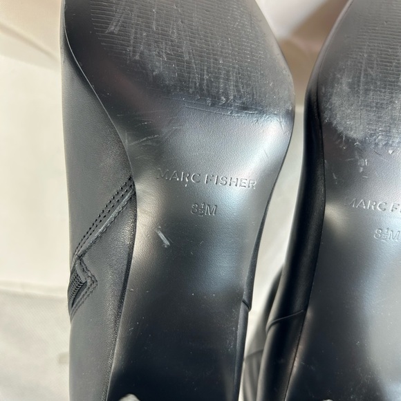 Marc Fisher Fellie Bootie Ankle Boot Black Leather Sz 8.5 - Picture 8 of 9